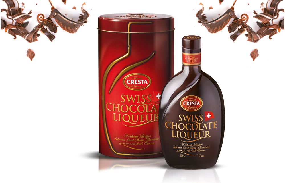 [Translate to Französisch:] Cresta Swiss Chocolate Liqueur - Lateltin