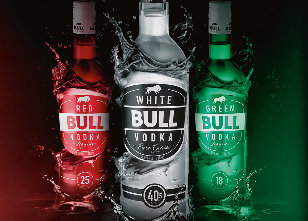 [Translate to Englisch:] Bull Vodka Marke - Lateltin
